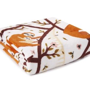 Sloth Fleece Throw NWT